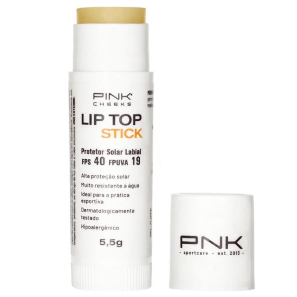 Protetor Solar Labial Diário FPS40 Lip Top Stick 5,5g - Pink Cheeks