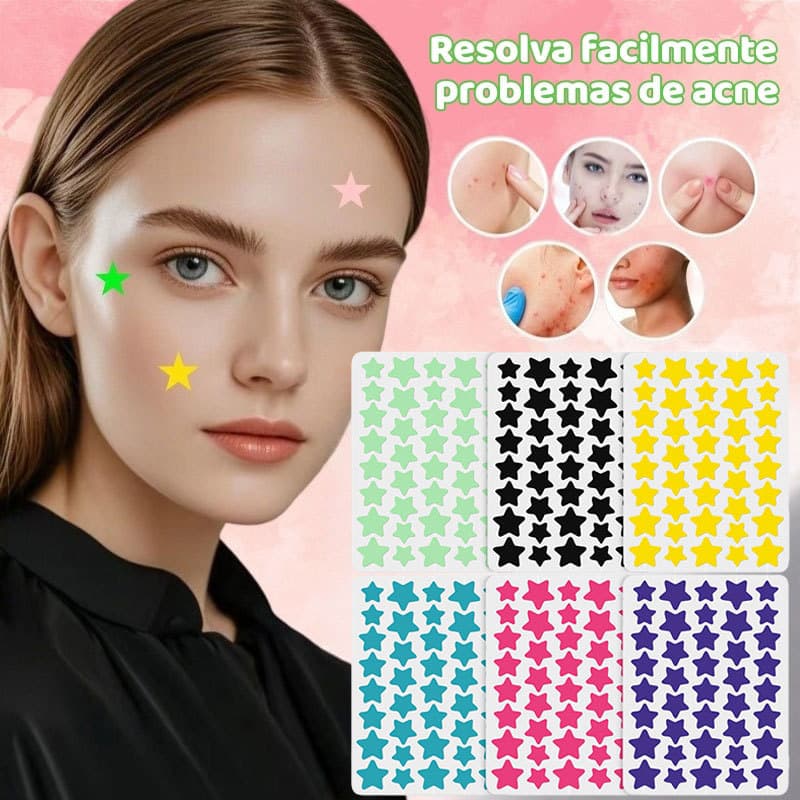 Adesivo para Espinha Hidrocoloide - 40/200/240 Unidades | Tratamento Acne