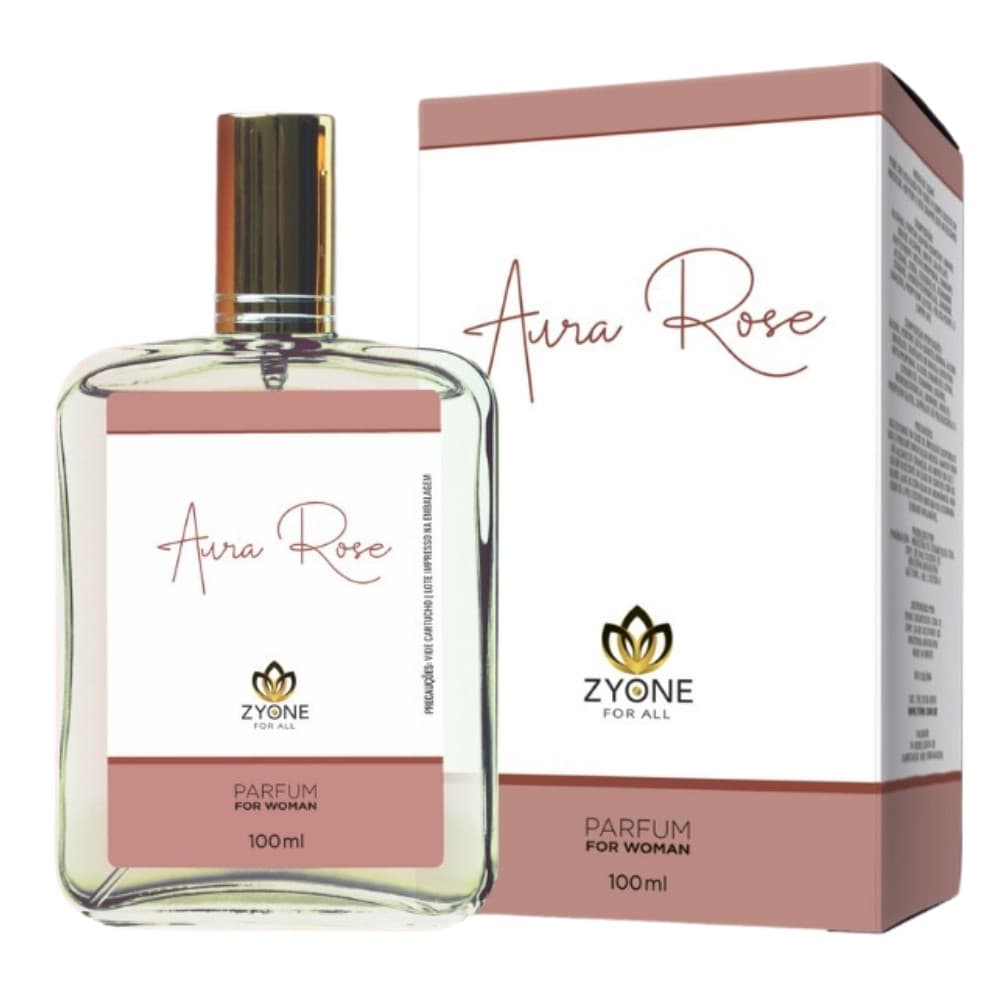 Perfume Aura Rose Zyone Feminino Parfum Alta Fixação