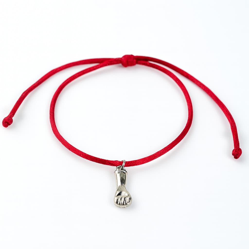 Pulseira Kabbalah Baby Figa em Cetim Vermelho Ajustável