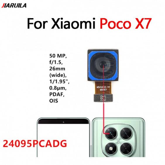 Para Xiaomi Poco X7 Módulo De Câmera Traseira Cabo Flexível