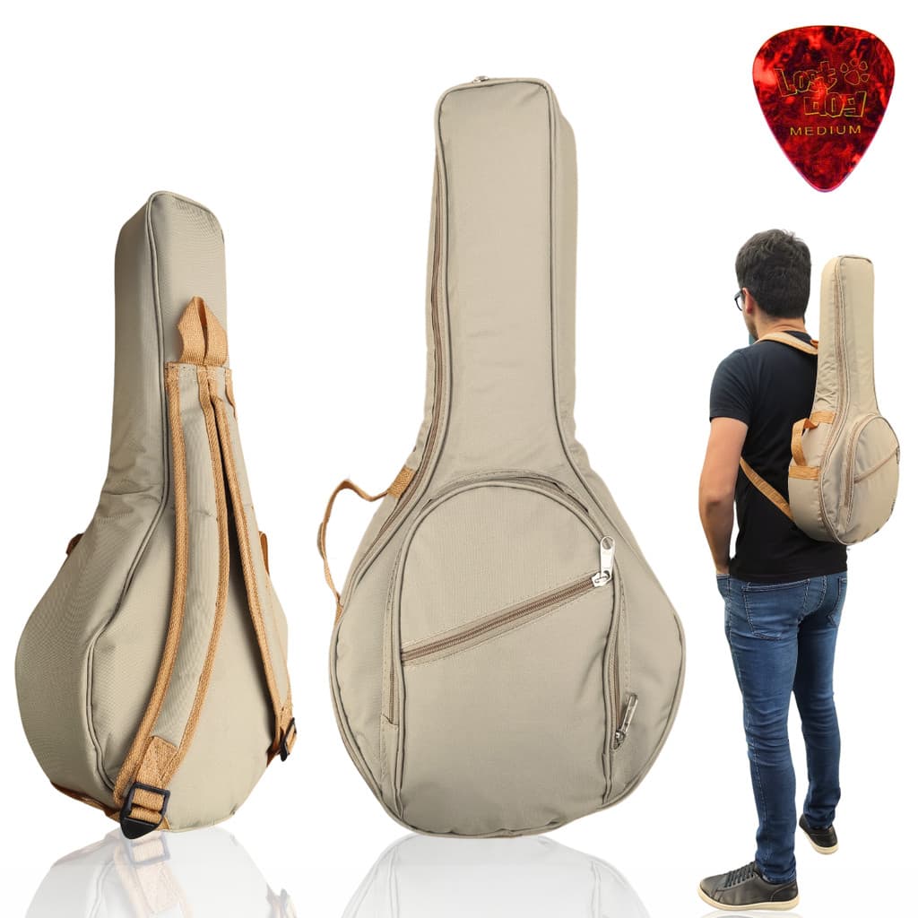Capa Bag Mochila Top Super Luxo Acolchoada Para Cavaco Banjo