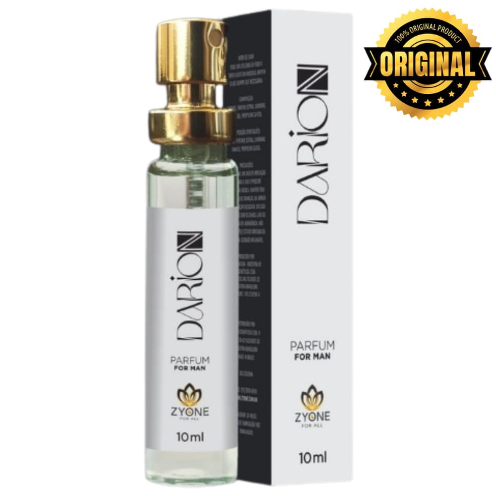 Darion Zyone Cosméticos Masculino Parfum 10ml Alta Fixação Essência Premium