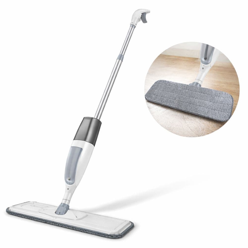 Mop Spray Inox Com Reservatório Rodo Mágico Limpa E Seca 360