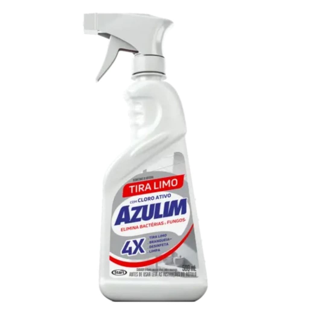 Azulim Spray Tira Limo 500 ML Com Cloro Ativo Removedor De Sujeira Limpeza Pesada