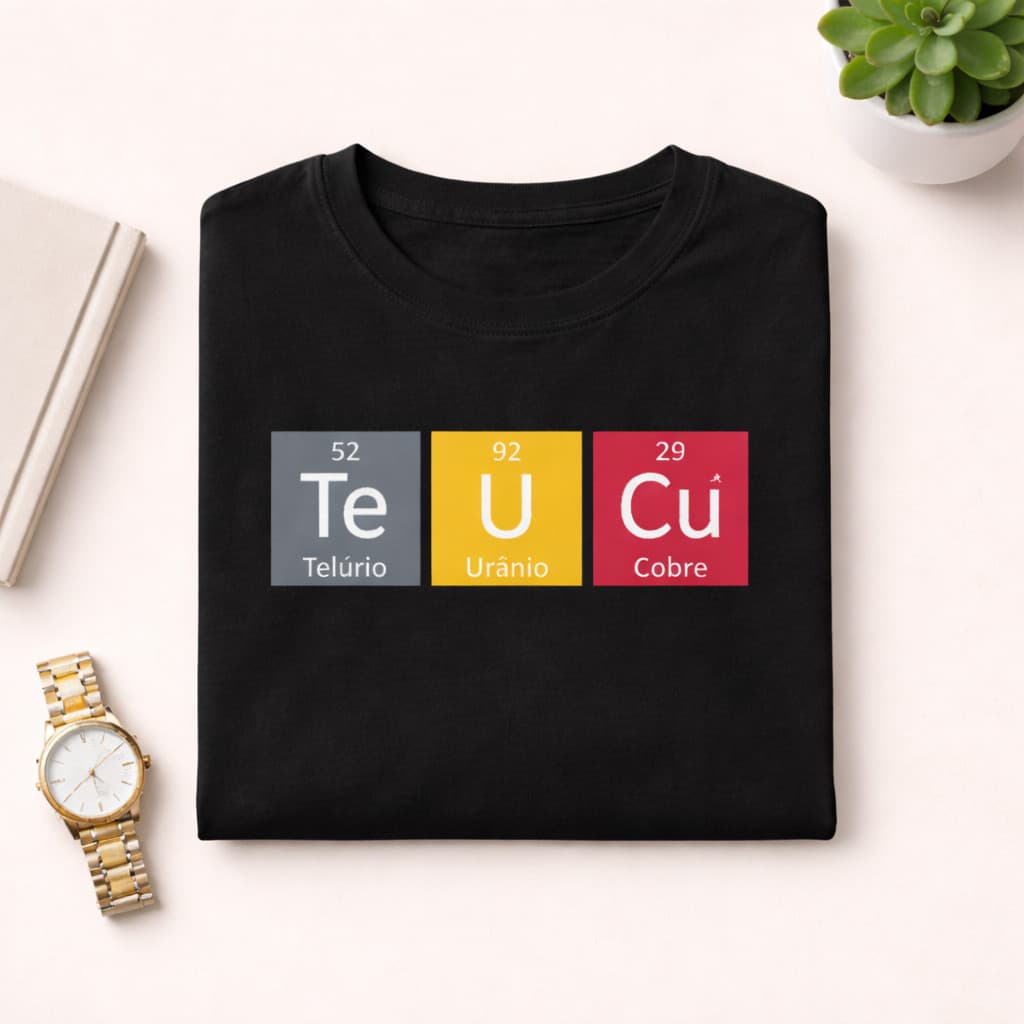 Camiseta Camisa Teu Cu Química Humor Frases Engraçadas