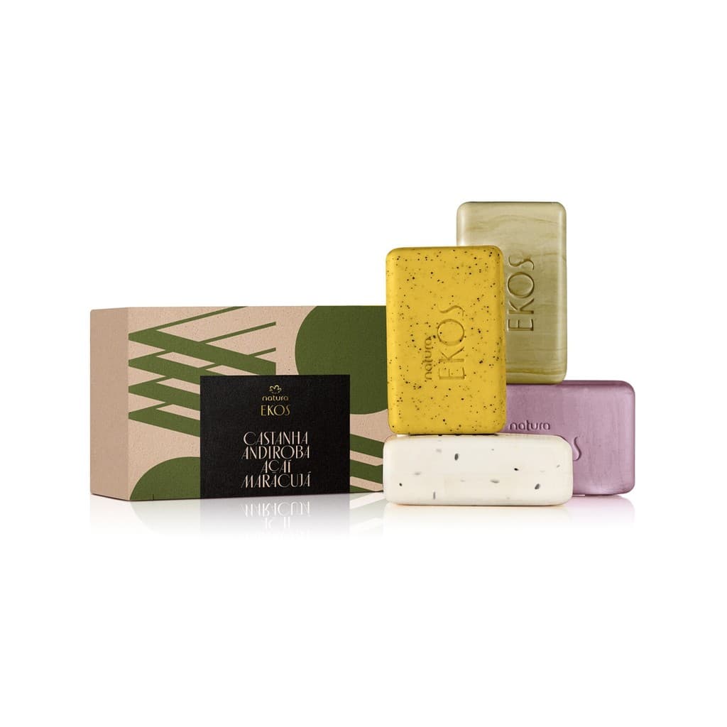 Sabonete em Barra Esfoliante Ekos Sortidos 4x100g - Natura