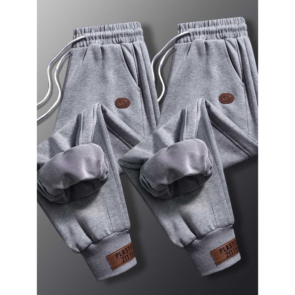 Calças esportivas com vigas pesadas masculinas outono inverno Street Wear 2024 novo estilo calças casuais soltas estiram