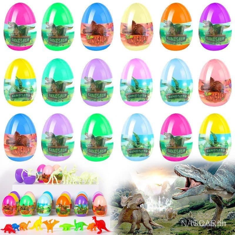 Kit 10 Ovos de Dinossauro com Brinquedo Surpresa - Ideal para Colecionar e Brincar