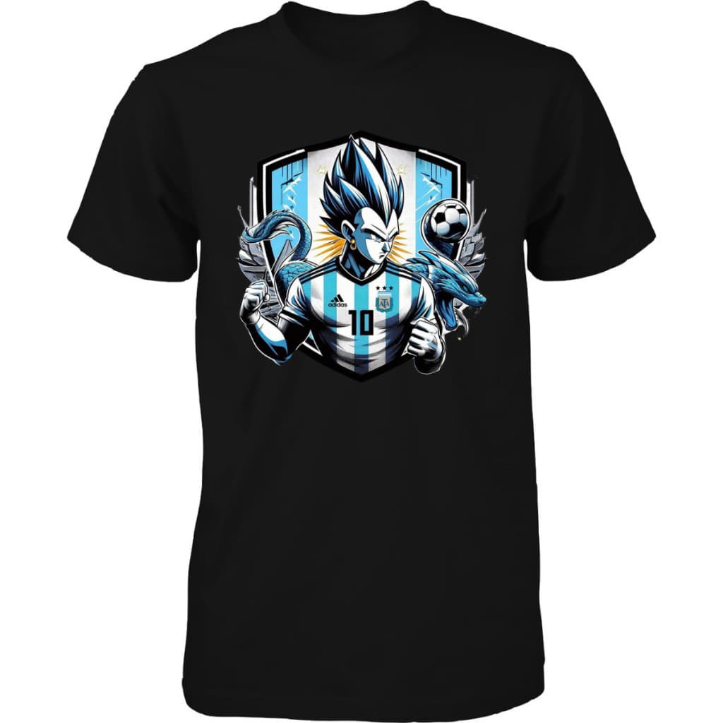 Camiseta Argentina Goku Bandeira Copa do Mundo 2026 100% Algodão Envio Rápido/Imediato Mood.VestFCA