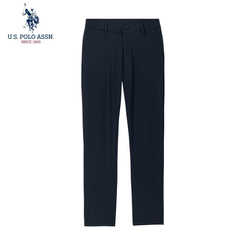 Uspoloassn American Poloassn Association Calças casuais finas masculinas de verão elásticas de secagem rápida calças de