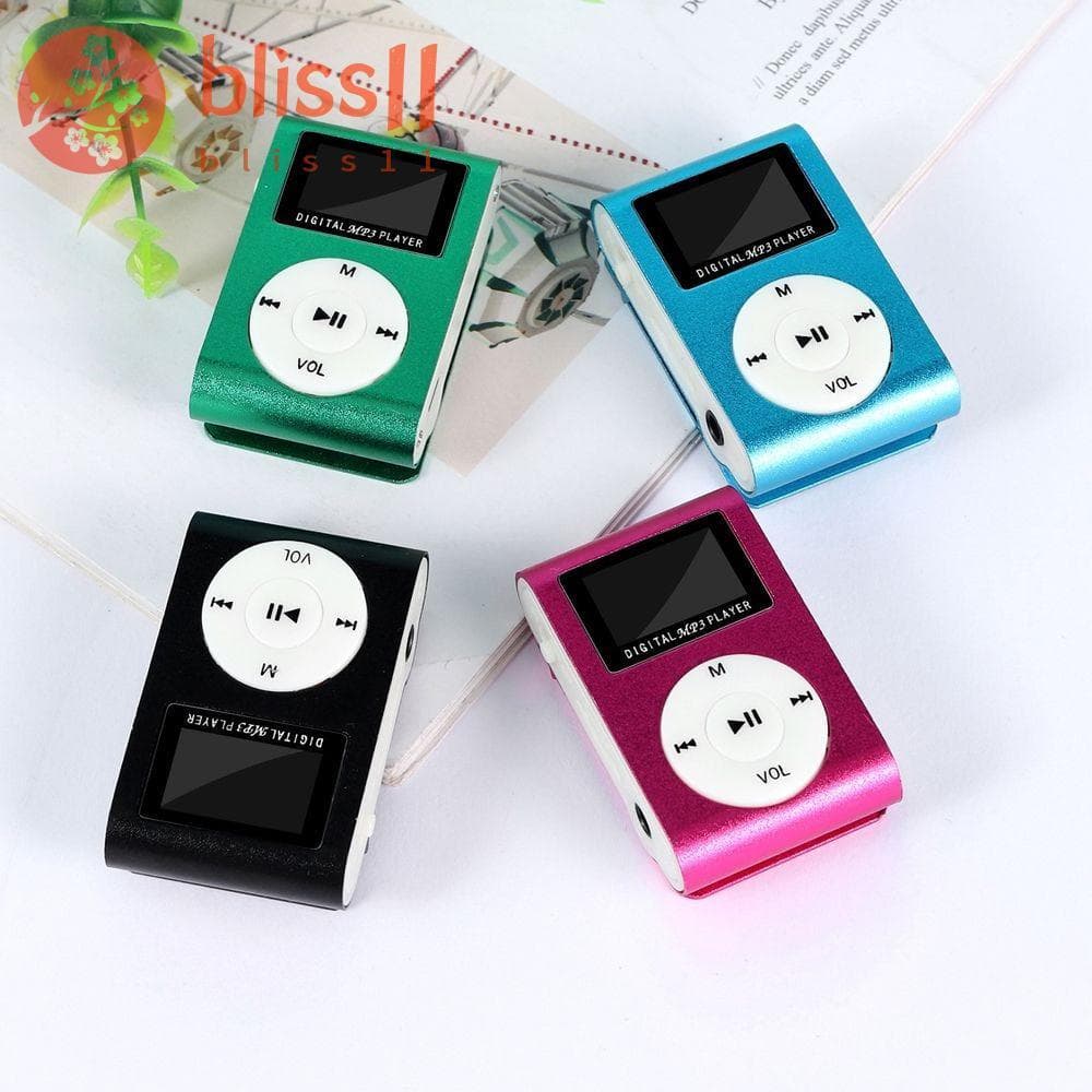 BLISS11 USB MP3 Music Players , Com Tela LCD Clipe De Metal Mini MP3 Portátil , Walkman De Estudante Fino