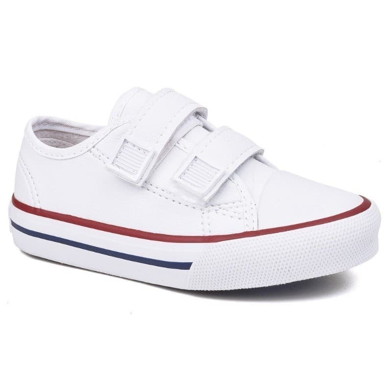 Tênis All Infantil Courino Velcro Star Cano Baixo Curto Unissex Promoção