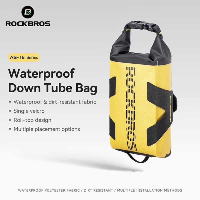 ROCKBROS Bicicleta Saco De Soldagem Sem Costura À Prova Dwaterproof Água Para Baixo Tubo Barra Transversal Cauda 1L Arma