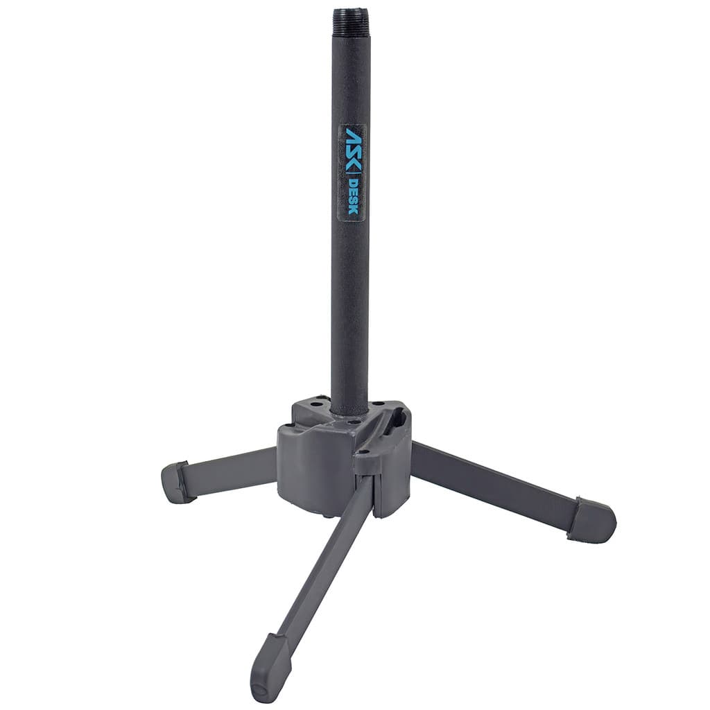Mini Pedestal Ask Sper Suporte para Microfone de Mesa Tripé Banner Microfonar Bateria Bumbo Cajon
