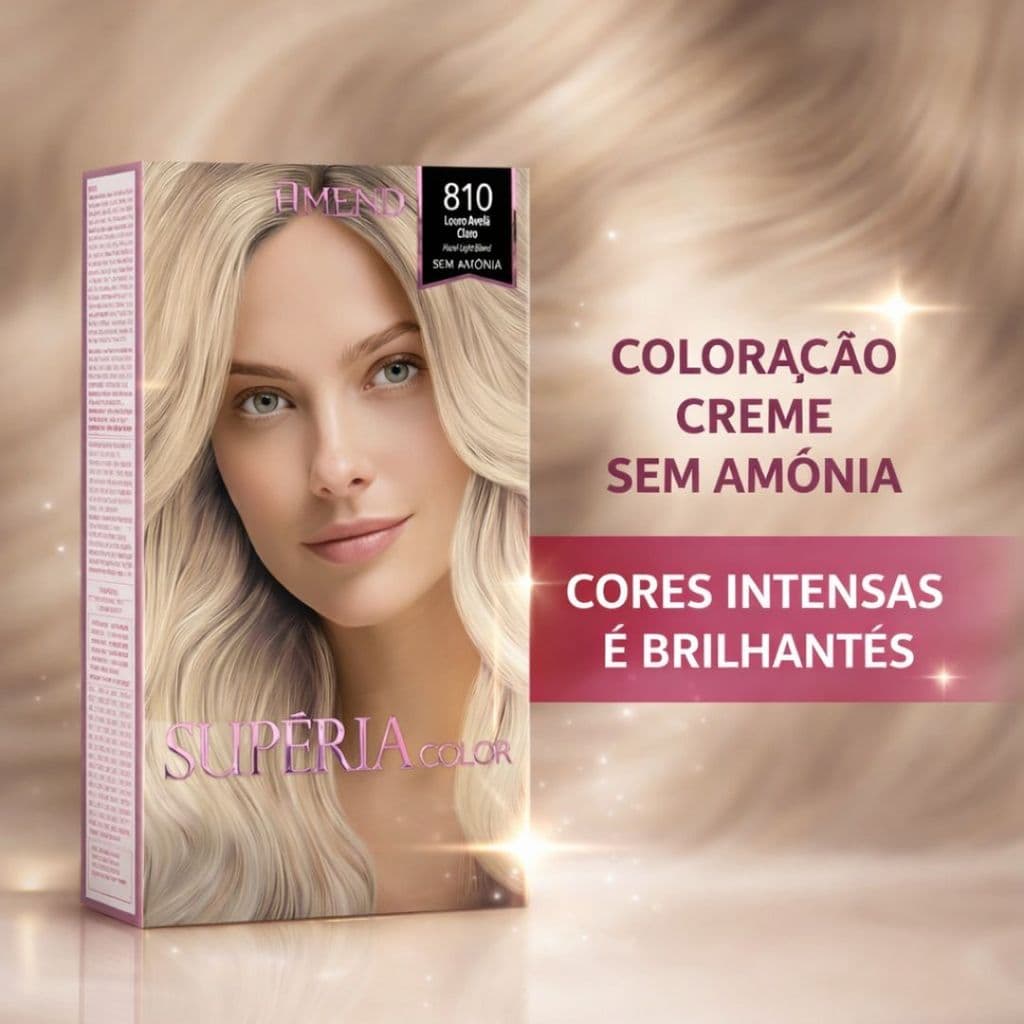Tonalizante Amend Supéria Color 810 Louro Avelã Claro