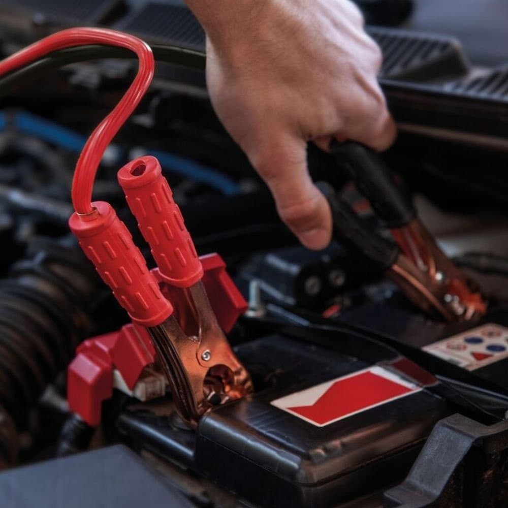 Kit 2 Cabos Chupeta Bateria Carro Automotivo Ligação Partida Carregar Energia Transmissão