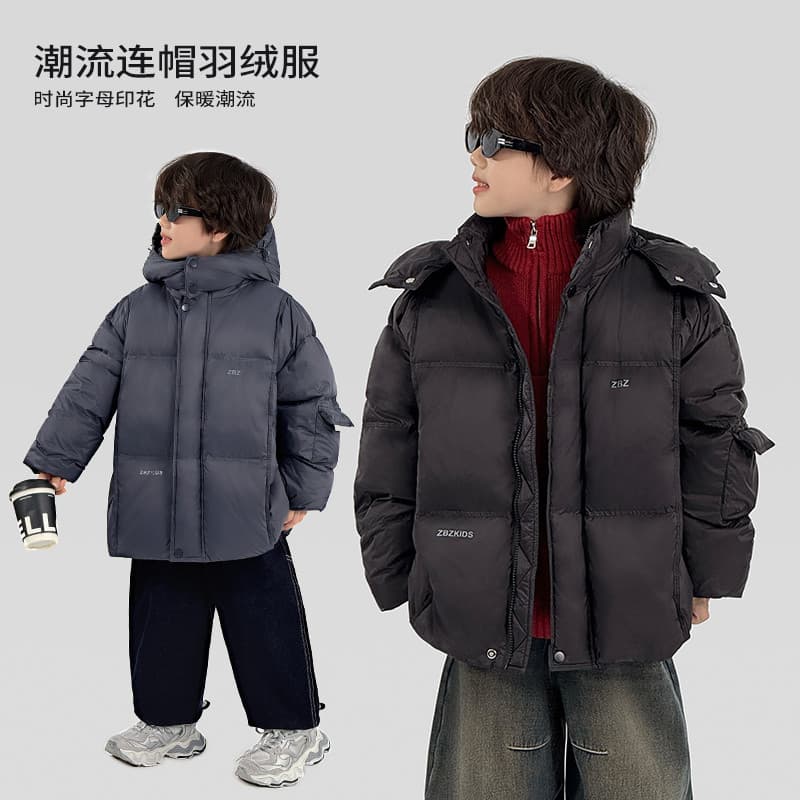Jaqueta masculina 90 pato branco para baixo moda inverno com capuz * 38517