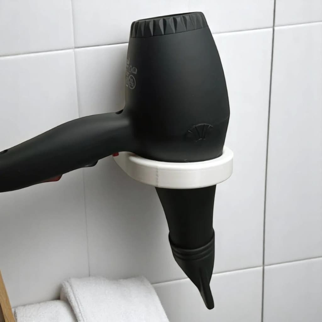 Suporte de Parede Secador de Cabelo Resistente Banheiro Organizado Salão de Beleza