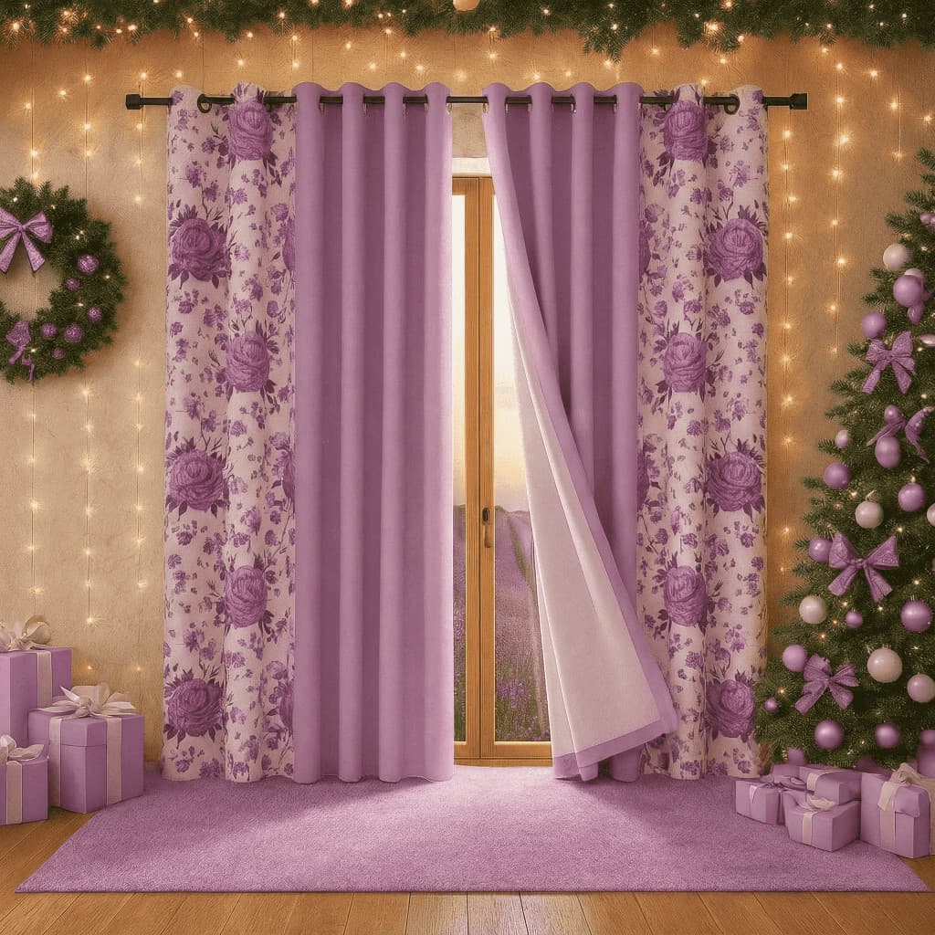 Cortina Floratta para Sala ou Quarto 2,00x1,70 Design Elegante e Alta Qualidade Envio Rápido
