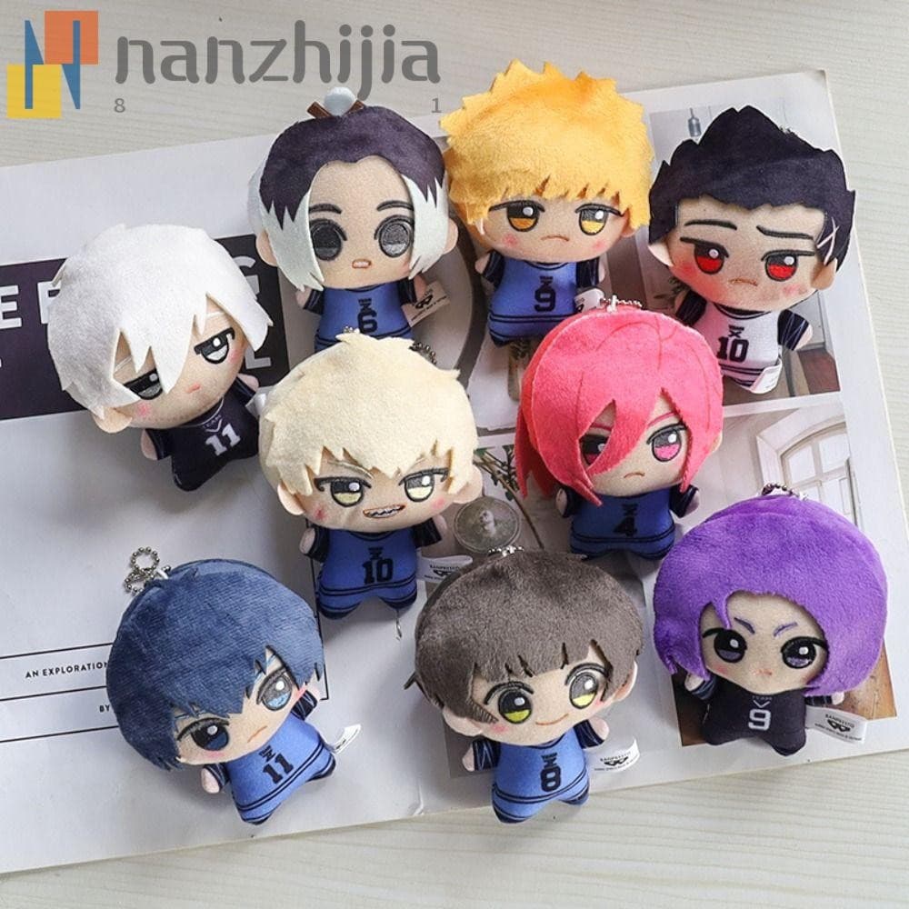 Chaveiro de Pelúcia NANZHIJIA BLUE LOCK, Pingente de Boneca de Algodão Nagi Seishiro Yoichi Chigiri, Chaveiro Recheado F