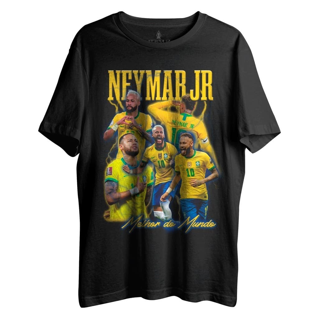 Camiseta Algodão Unissex T shirt Neymar Jr Copa do Mundo 2026 Lançamento Super Oferta