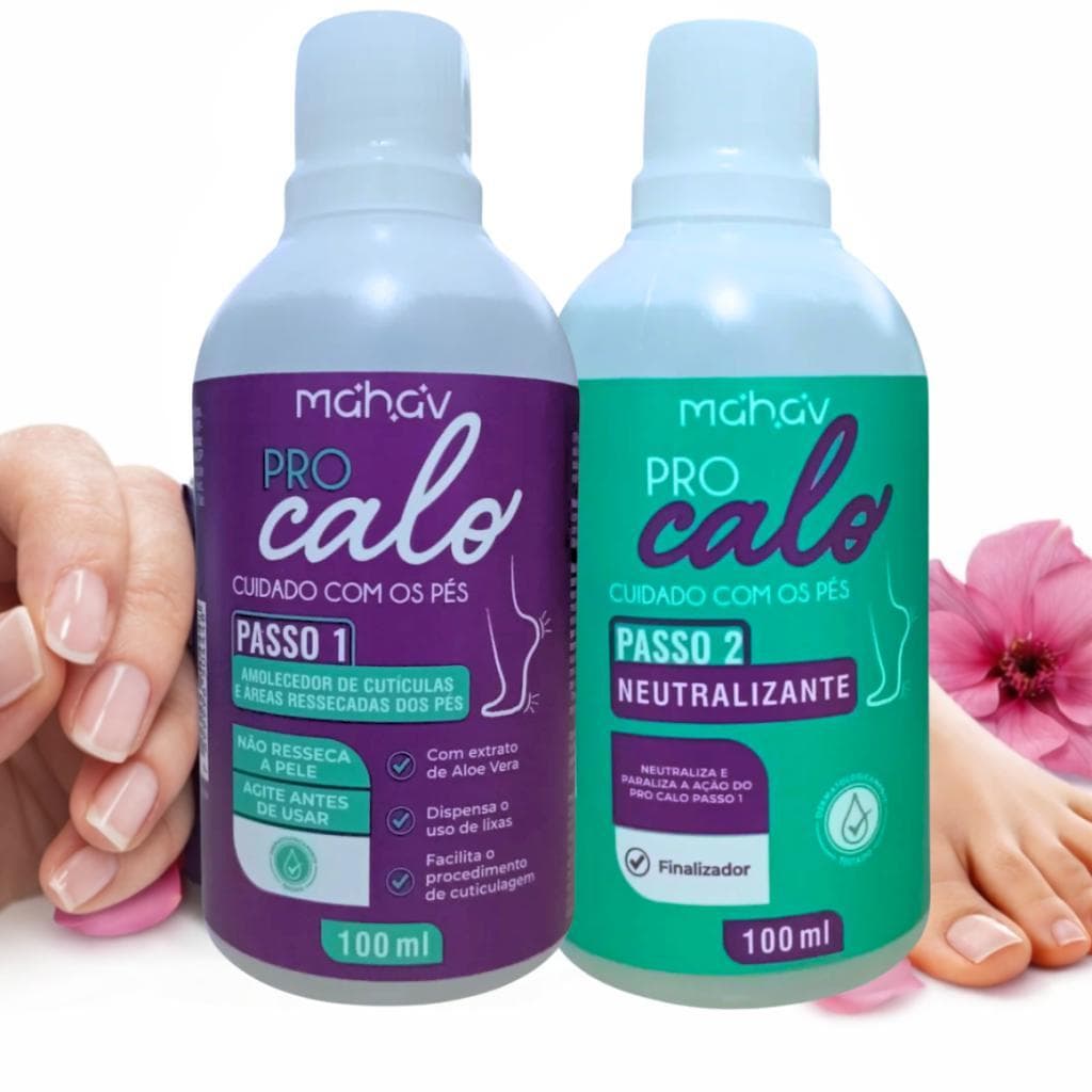 PRÓ CALO - KIT AMOLECEDOR DE CALOS  E CUTÍCULAS UNISSEX MAHAV