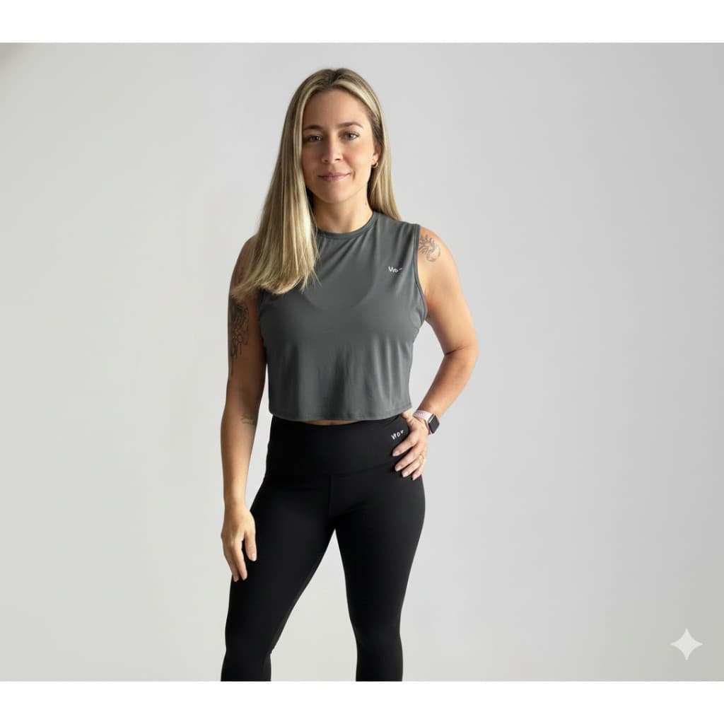 Cropped Regata Fitness Feminino
