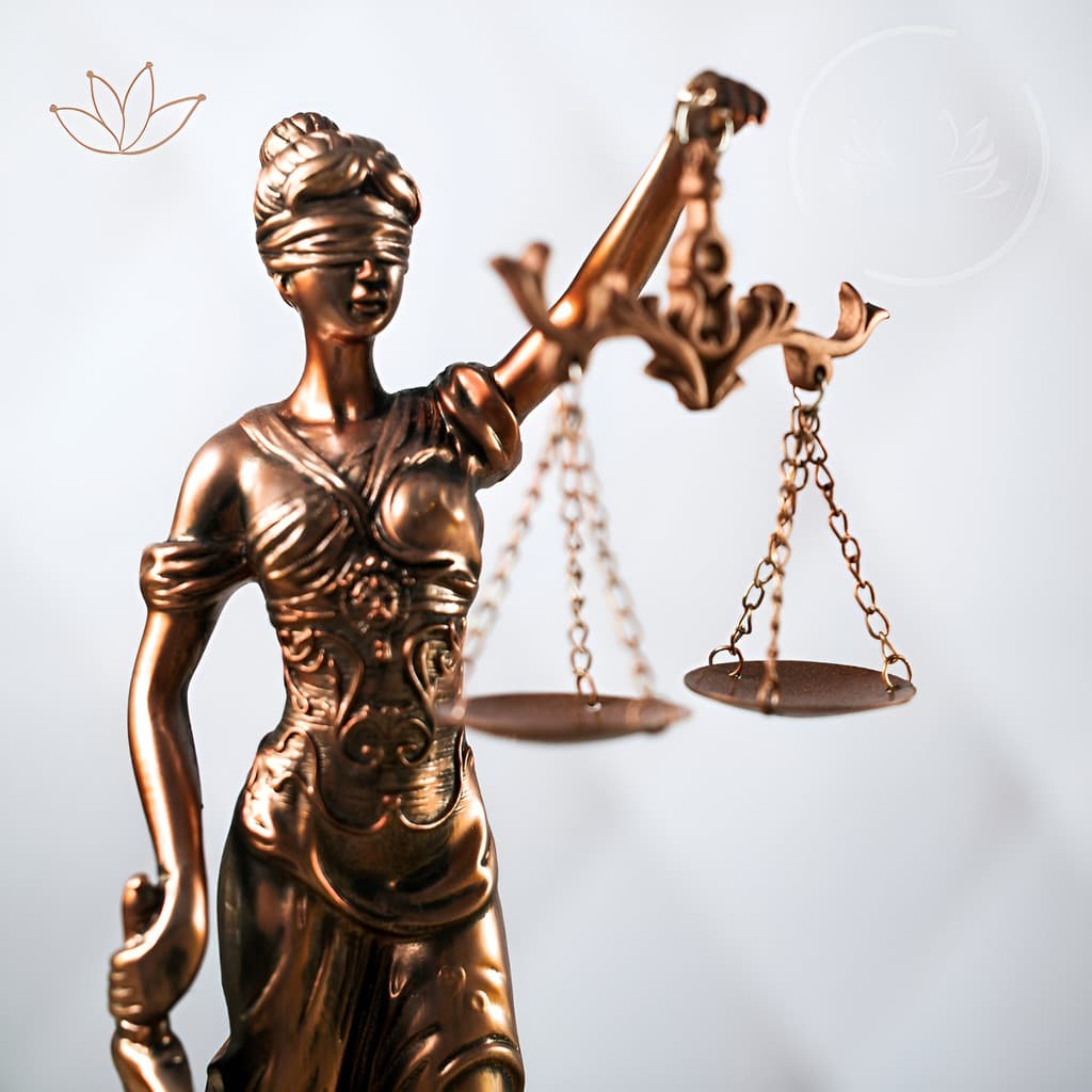 Themis Porta Caneta Deusa Da Justiça Decoração Cor Dourado Dourado