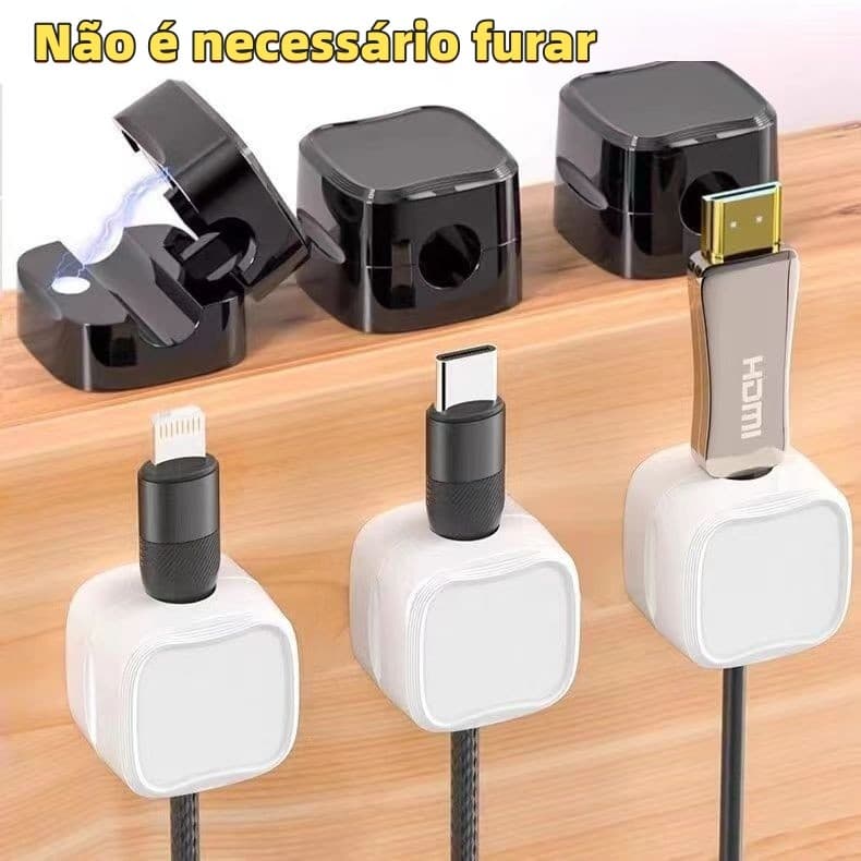 Organizador De Cabos Magnéticos Para Mesa De Celular