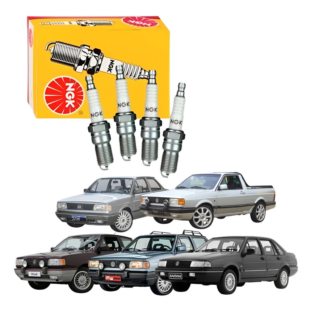 Jogo De Velas Ngk Original Santana 1991 1.6 1.8 2.0 Ap 8v