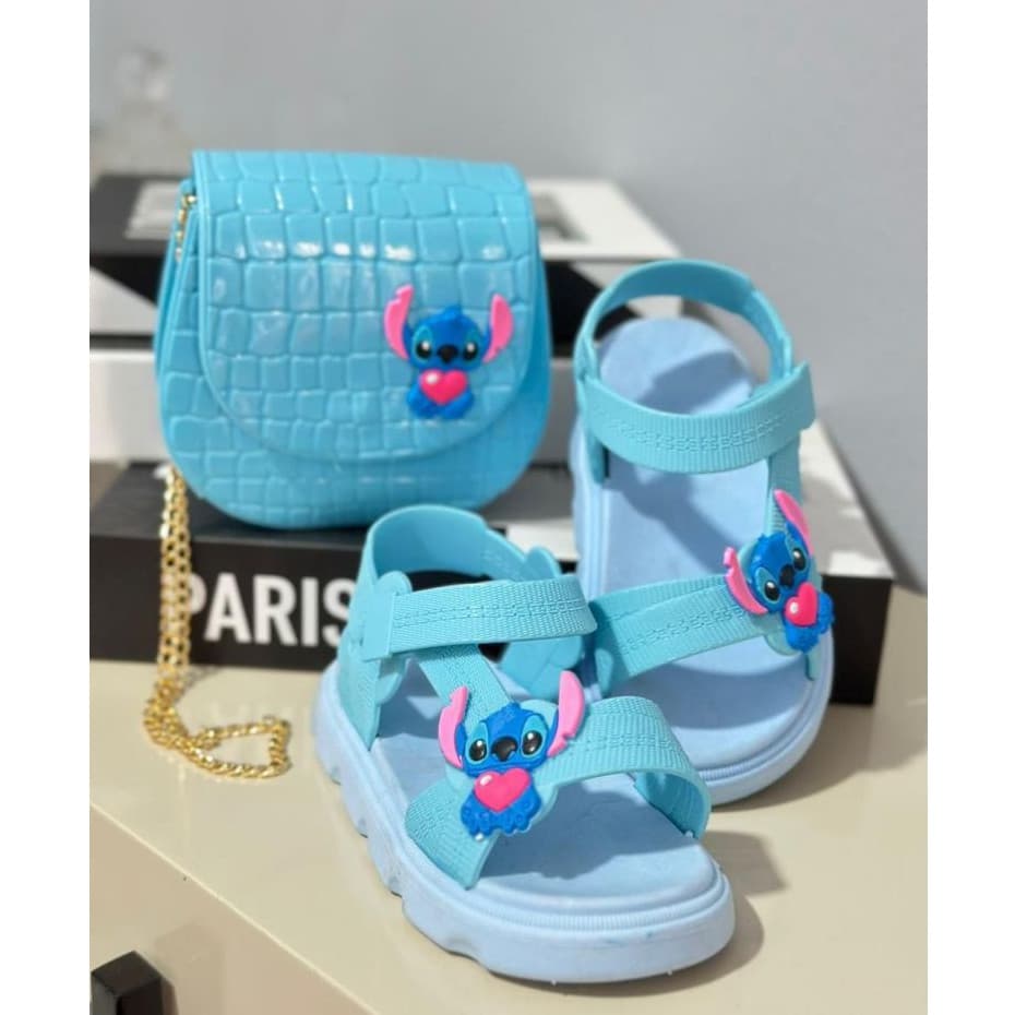 KIT MENINA SANDALIA BABY + BOLSINHA FASHION INFANTIL