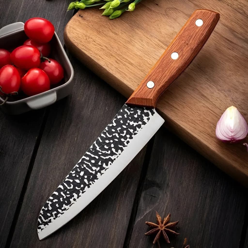 Faca Cozinha Artesanal Churrasco Caça Pesca aço Forjado EDC