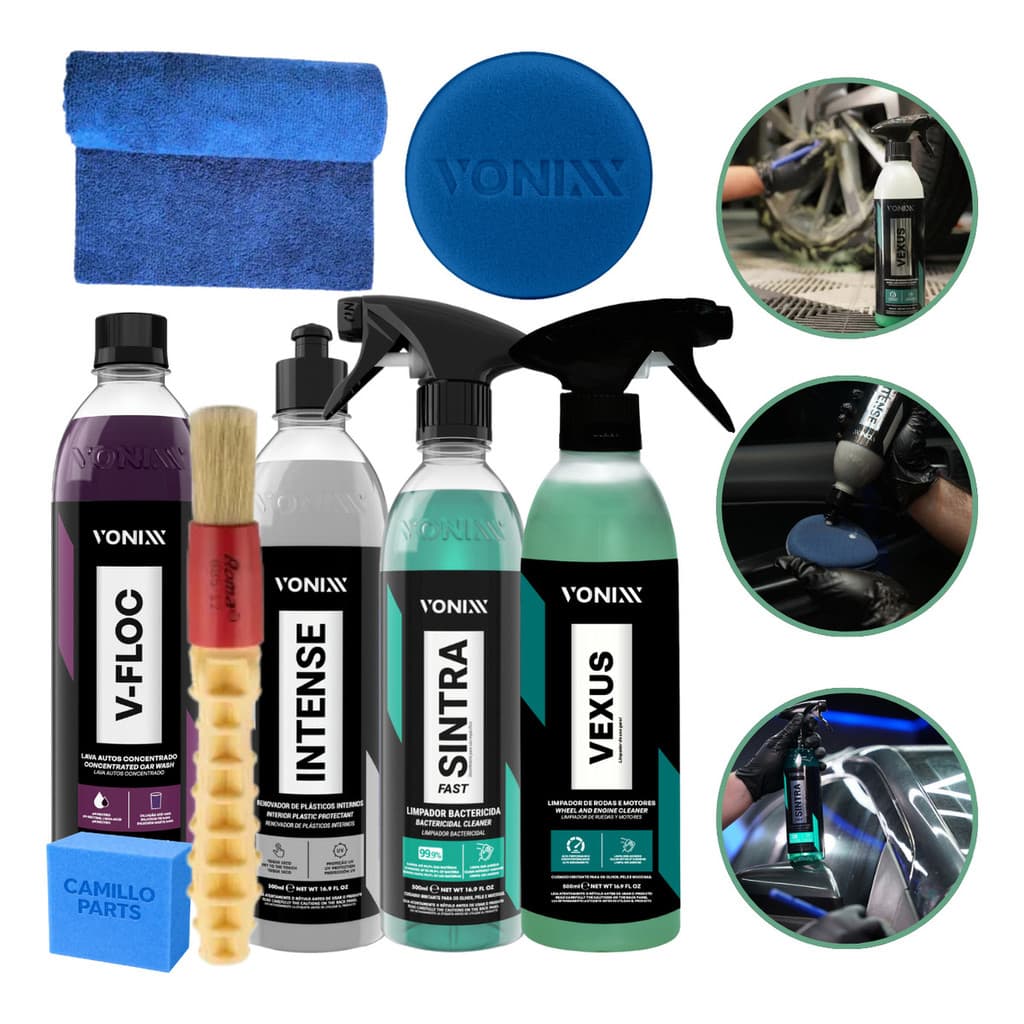 Kit Limpeza Automotiva Vexus V-floc Intense Sintra Vonixx