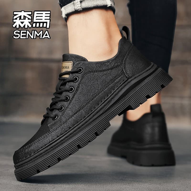 Senma sapatos masculinos outono 2026 novo estilo de negócios Formal Wear preto sapatos de couro casuais estilo quente ge