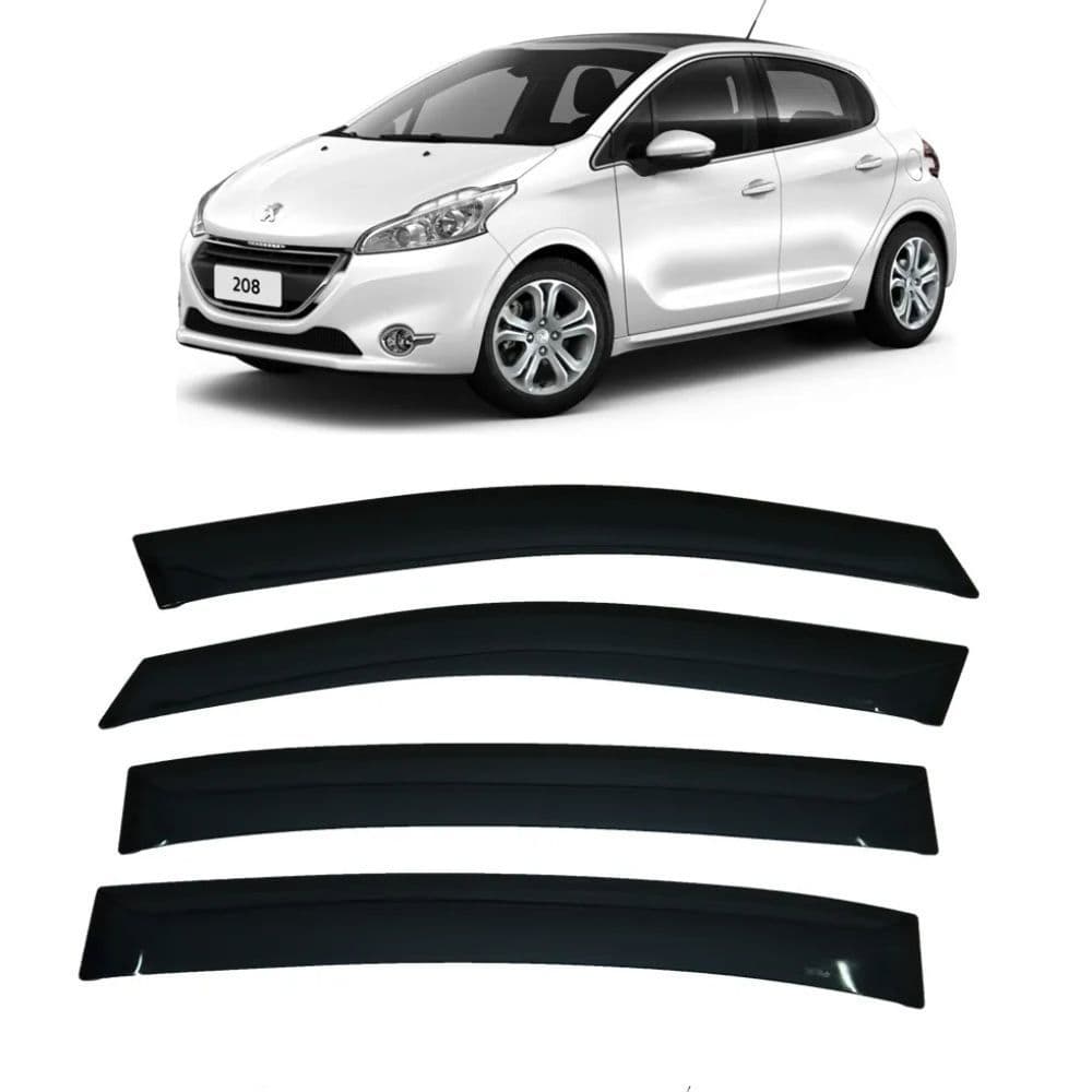 Calha Chuva Defletor Peugeot 208 2012 2013 2014 2015
