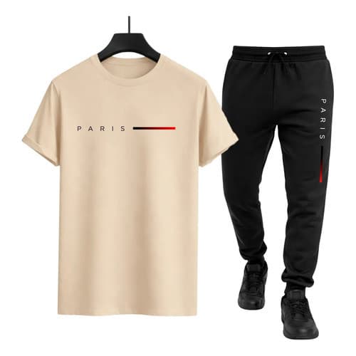 Conjunto Masculino Camiseta Algodão E Calça Moletom Street