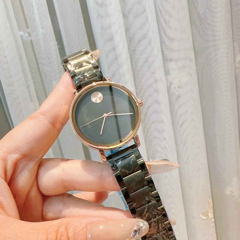 Novo movimento moda luz luxo relógio de pulso movimento quartzo 100 metros à prova dwaterproof água relógio feminino Rui