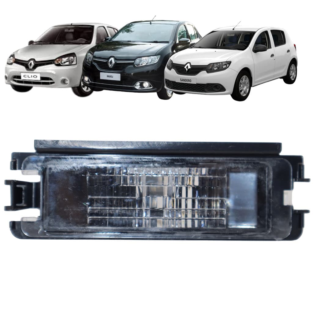 Lanterna Luz De Placa Renault Clio 2000 A 2016 Logan Sandero 2011 A 2017