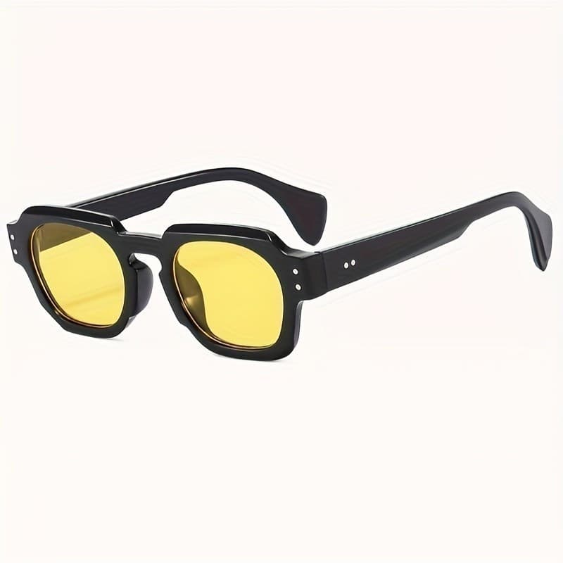 Óculos de Sol Quadrados Retrô para Mulheres e Homens, Estilo Vintage, Anti-reflexo, para Festas, Praia, Viagens, Óculos