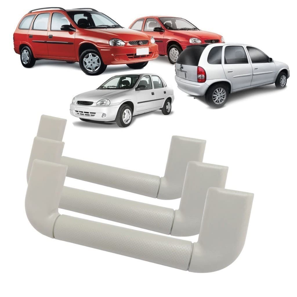 Kit C/ 3 Alcas  Do Teto Com Parafusos Corsa Classic Wind Wagon Pick-up