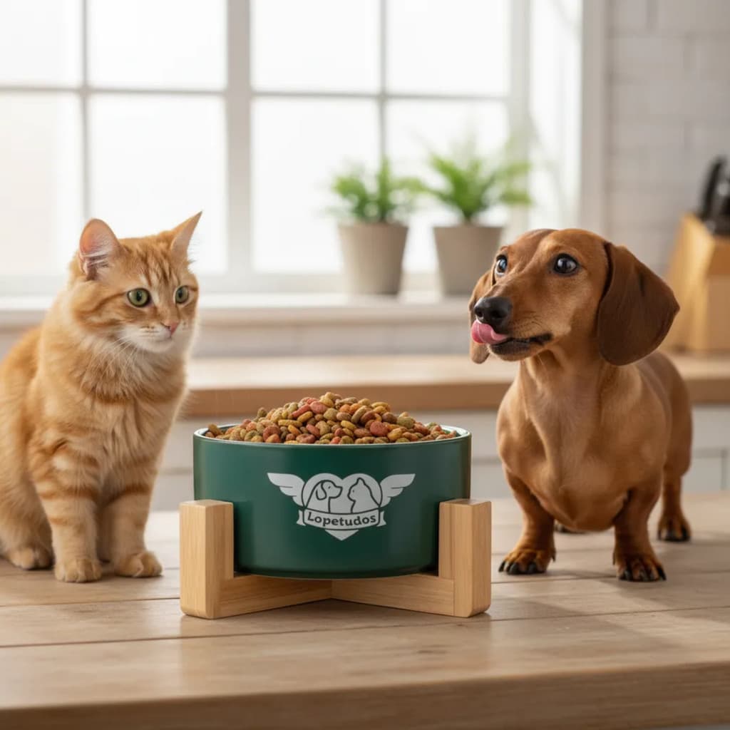 Comedouro Pet Ceramica Premium 750ml Clean Ceramic Bebedouro Gato Comedouro Elevado Cachorro