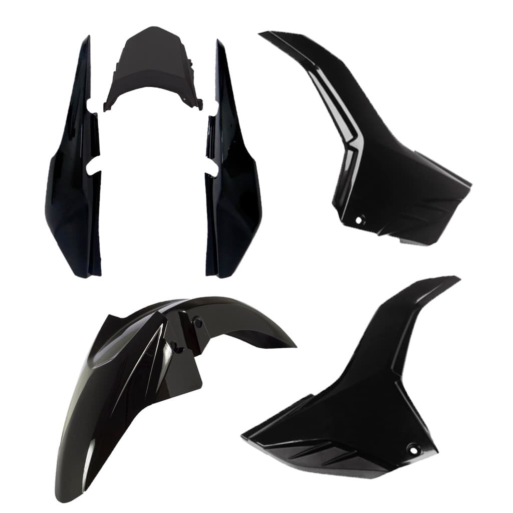 KIT PLÁSTICO CARENAGEM (PRETO) FAN 150 ESDI - 2014 2015