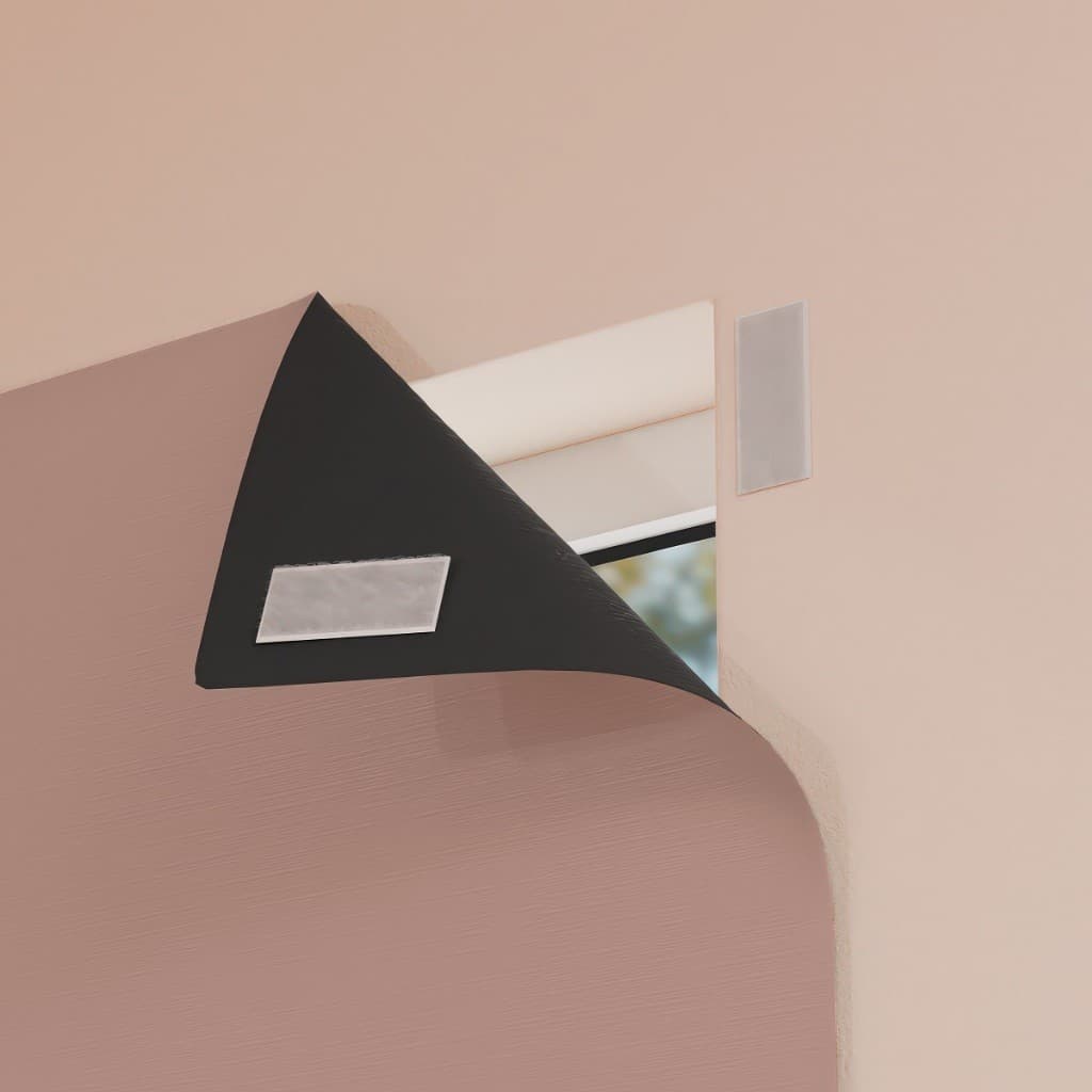 Cortina Painel Blackout PVC com Velcro Autocolante para Sala Quarto e Cozinha