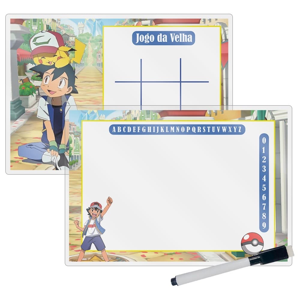 Lembrancinhas Lousa Mágica No Tema Pokemon Para Aniversario Envio imediato.