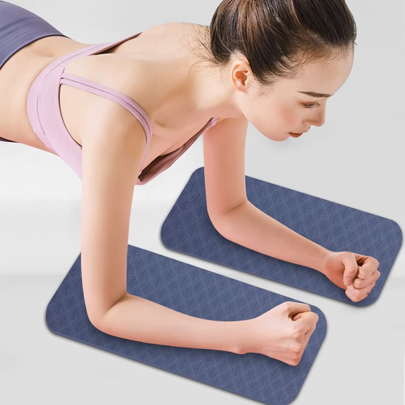 Tapete de suporte plano engrossado abdômen roda Fitness ajoelhado esteira portátil antiderrapante tamanho pequeno Mini t
