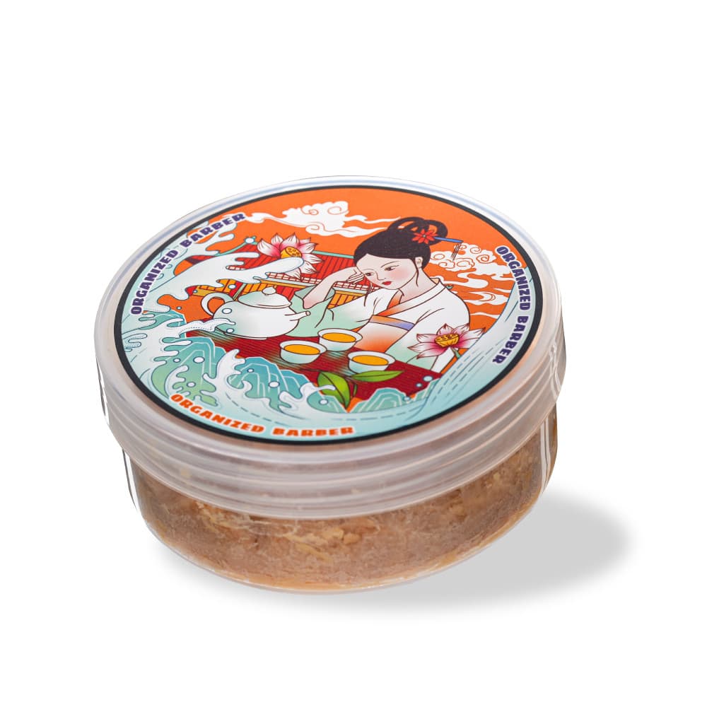 Barbeiro Organizado Sabonete De Barba Feito À Mão Espuma De Barbear Úmida Creme Com Aroma De Chá 118g