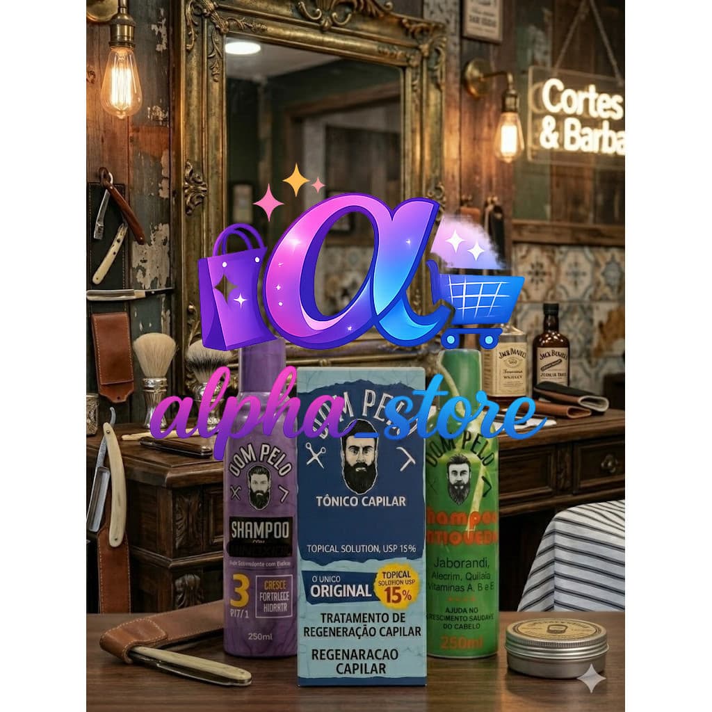 Kit Trio Power: Tônico + Shampoo Crescimento + Shampoo AntiquedaQSET