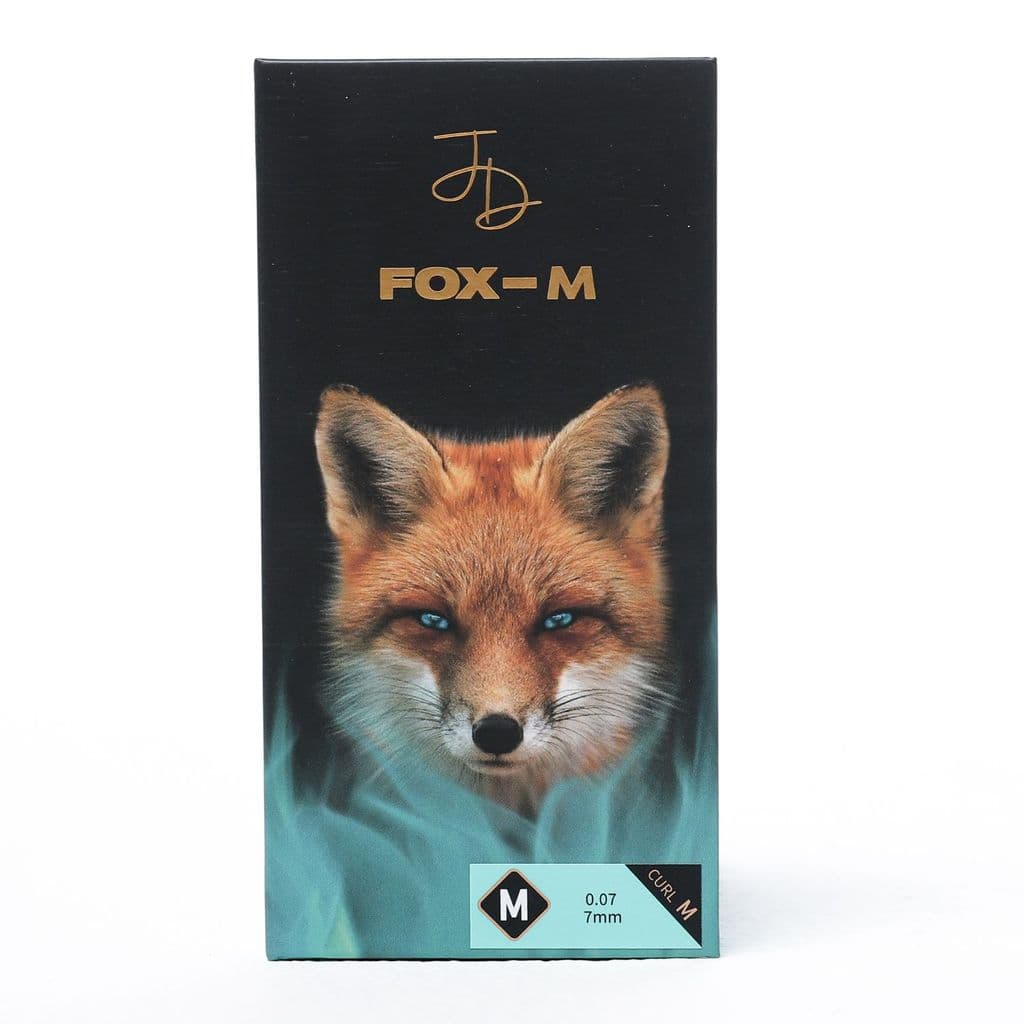 Cílios JD Lashes Fox M Curvatura M Fio a Fio 0.07 Preto
