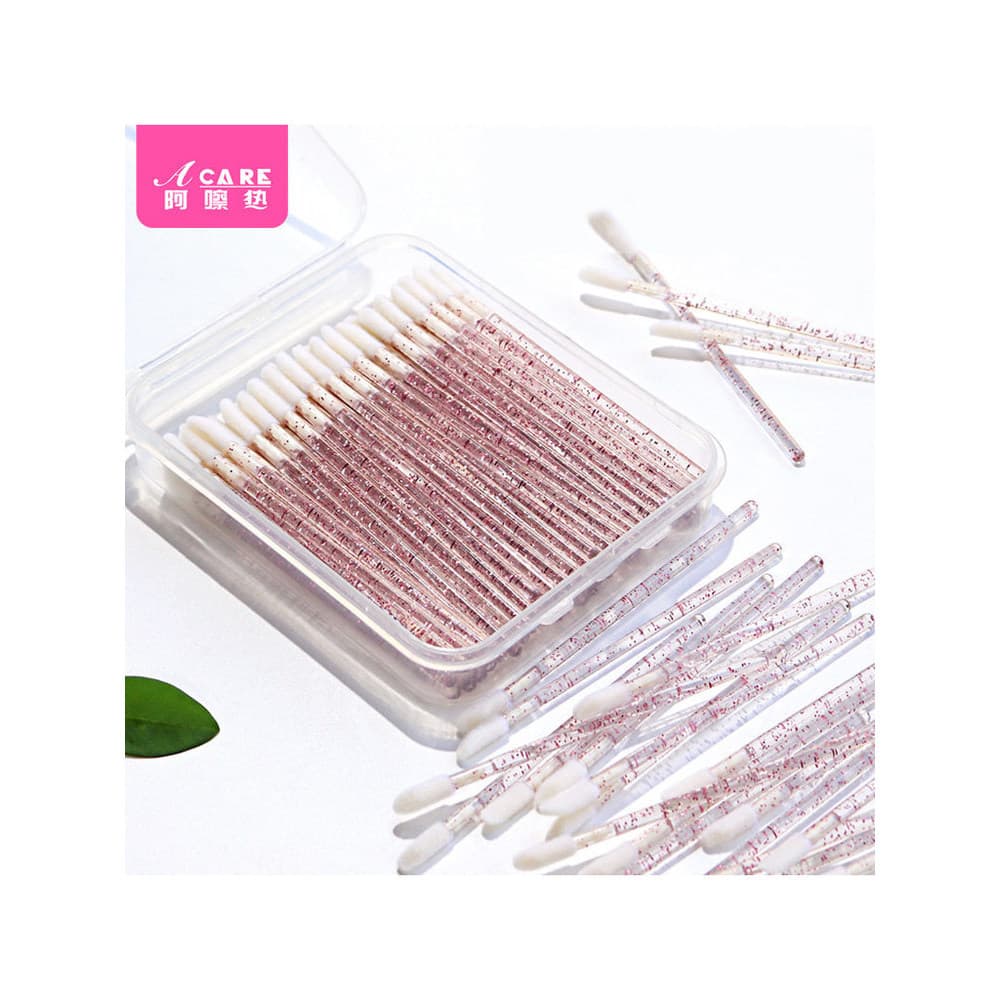 Pq801 oferta especial pincel labial vara portátil 100 peças pintura batom escova Mini batom lábio esmalte escova para ma